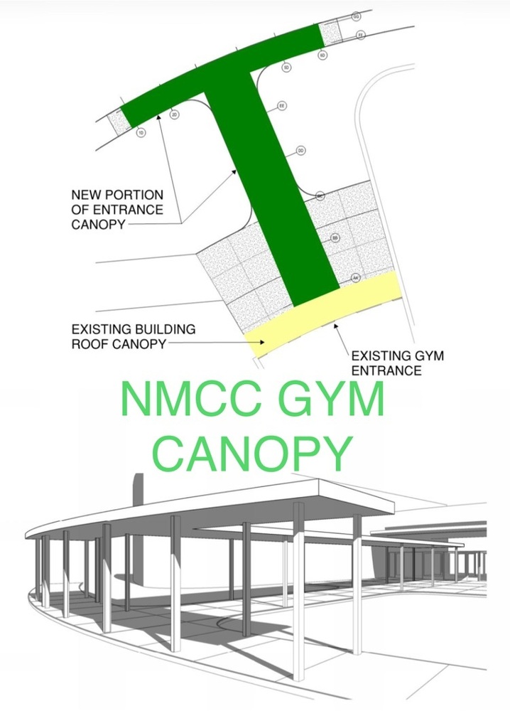 new NMCC gym canopy drawing