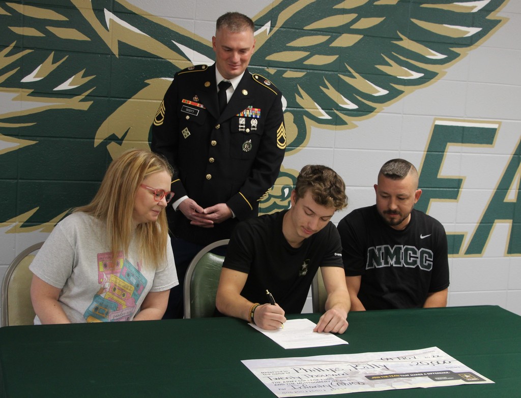 Phillips signing with Army