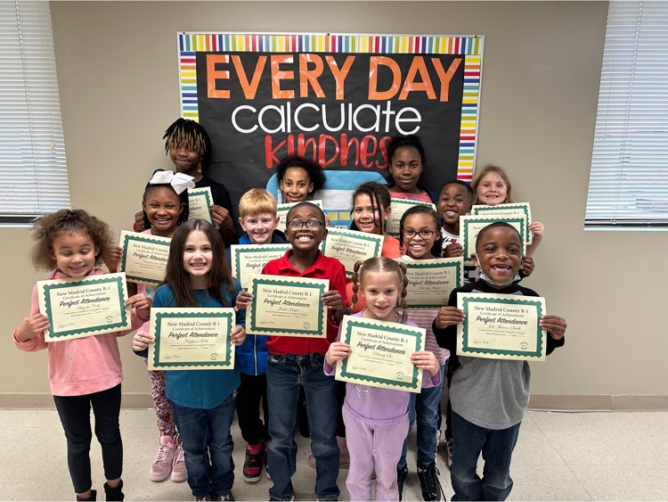 Perfect Attendance students