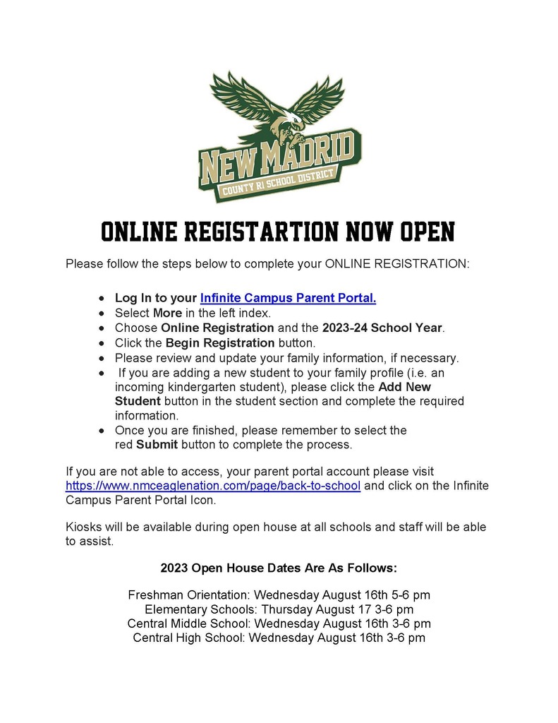online registration directions