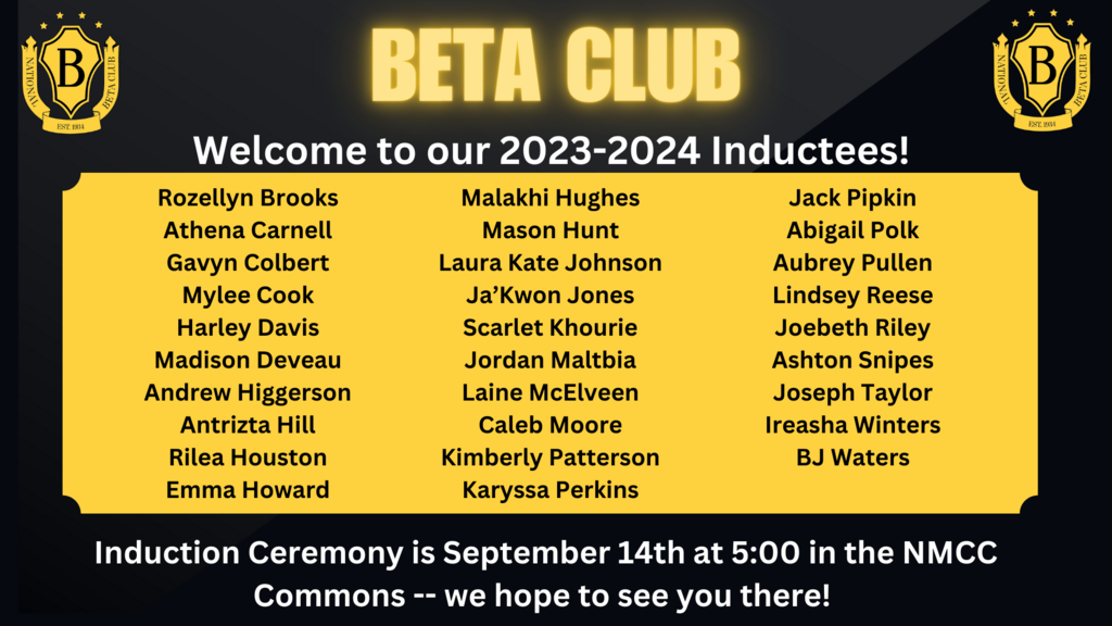 2023-2024 Beta Club Inductees!